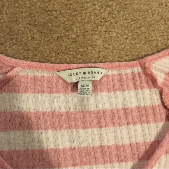 Striped lace up lucky brand sweater - Picture 3 of 3